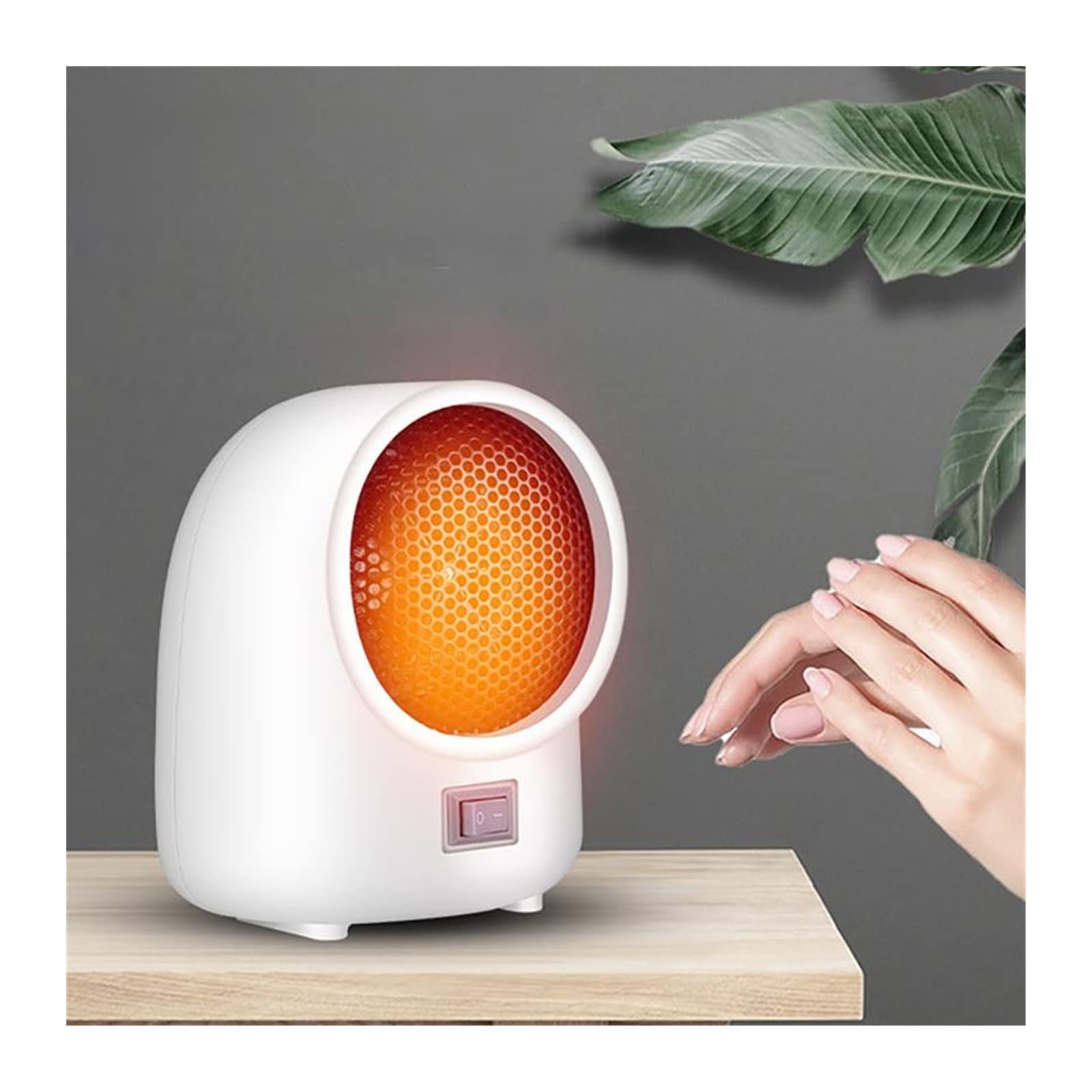 Powerful 1500W Space Heater with Fast Heating Fan - Portable Electric Heater for Home, Office, Dorm | Energy Efficient Ceramic Heater with Overheat Protection (US Plug, White) | Perfect for Winter Use in Bedrooms, Living Rooms & Small Spaces