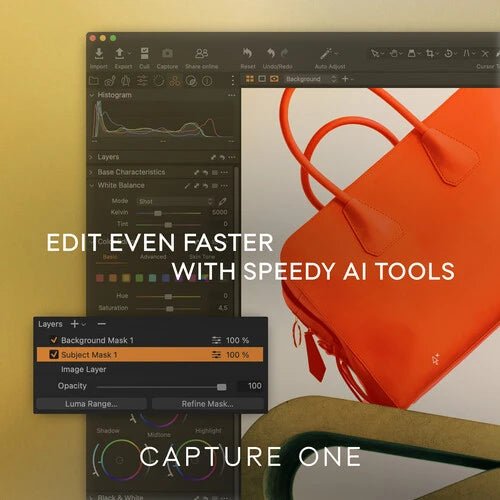 Capture One Pro 23 - Professional Photo Editing Software for Windows & Mac | Physical DVD Box | Perfect for Photographers, Retouchers & Digital Artists