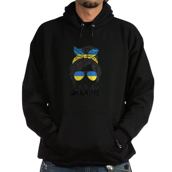 Ukraine Girl Flag Men's Hoodie - Patriotic Ukrainian Pride Sweatshirt for Men - Perfect for Supporting Ukraine, Casual Wear & Outdoor Activities