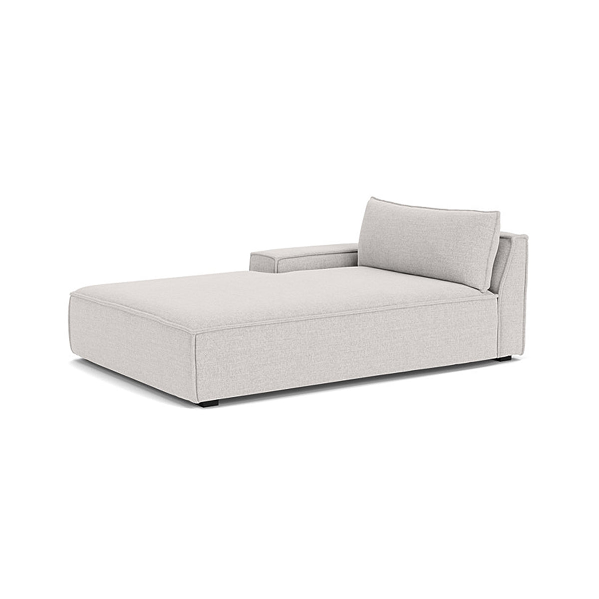 Daphne Fabric 1-Seater Left Chaise Modular Sofa - Modern Living Room Furniture for Small Spaces & Apartments