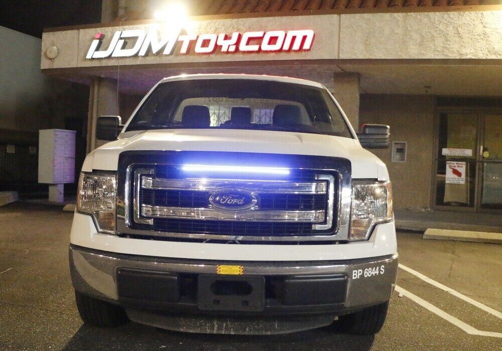 24/7 Color Under Hood & Behind Grille LED Knight Rider Strip Light Bar with Remote Control - Custom Car Lighting for Trucks, Jeeps & Off-Road Vehicles