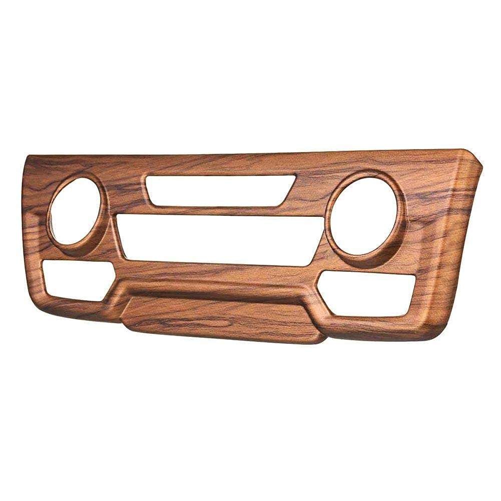 Carbon Fiber & Peach Wood Grain Center Console Armrest Cover for Honda Civic 2016-2021 - Interior Trim Protector & Decorative Panel (Brown) | Upgrade Your Car's Luxury Style for Daily Commute & Road Trips