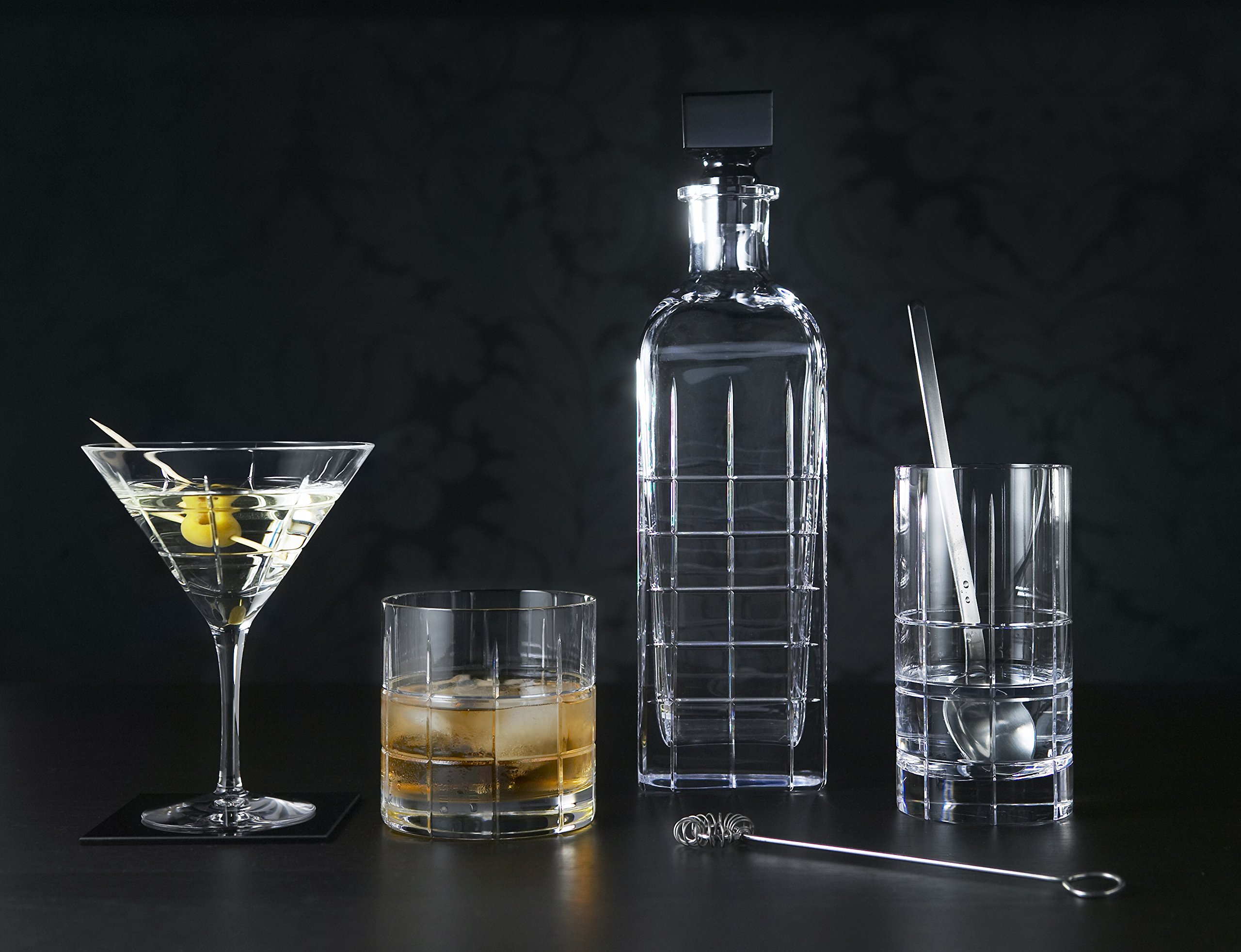 Orrefors Street Martini Glasses Set of 2 - Premium Crystal Cocktail Glasses for Martinis, Cocktails & Entertaining - Perfect for Home Bars, Parties & Gifts