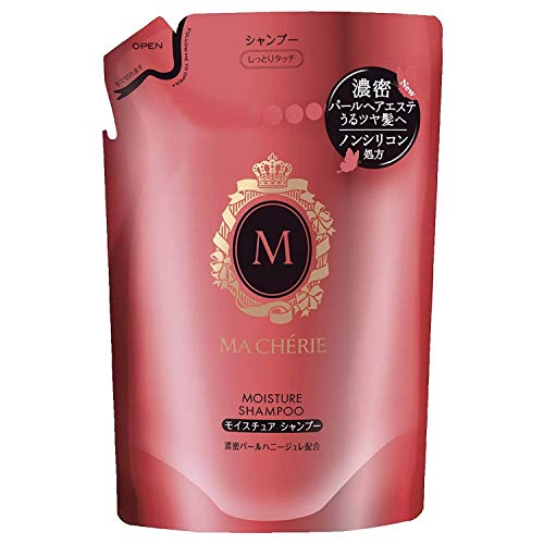 Masheri Moisture Shampoo Refill 380ml - Hydrating & Nourishing Hair Care for Dry & Damaged Hair - Perfect for Daily Use at Home or Salon