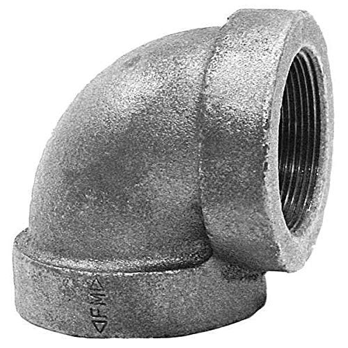 1-1/2 Inch Cast Iron 90 Degree Elbow Fitting - Class 125 Pipe Connector for Plumbing, HVAC, and Industrial Applications - Heavy Duty Drainage & Water Supply Systems