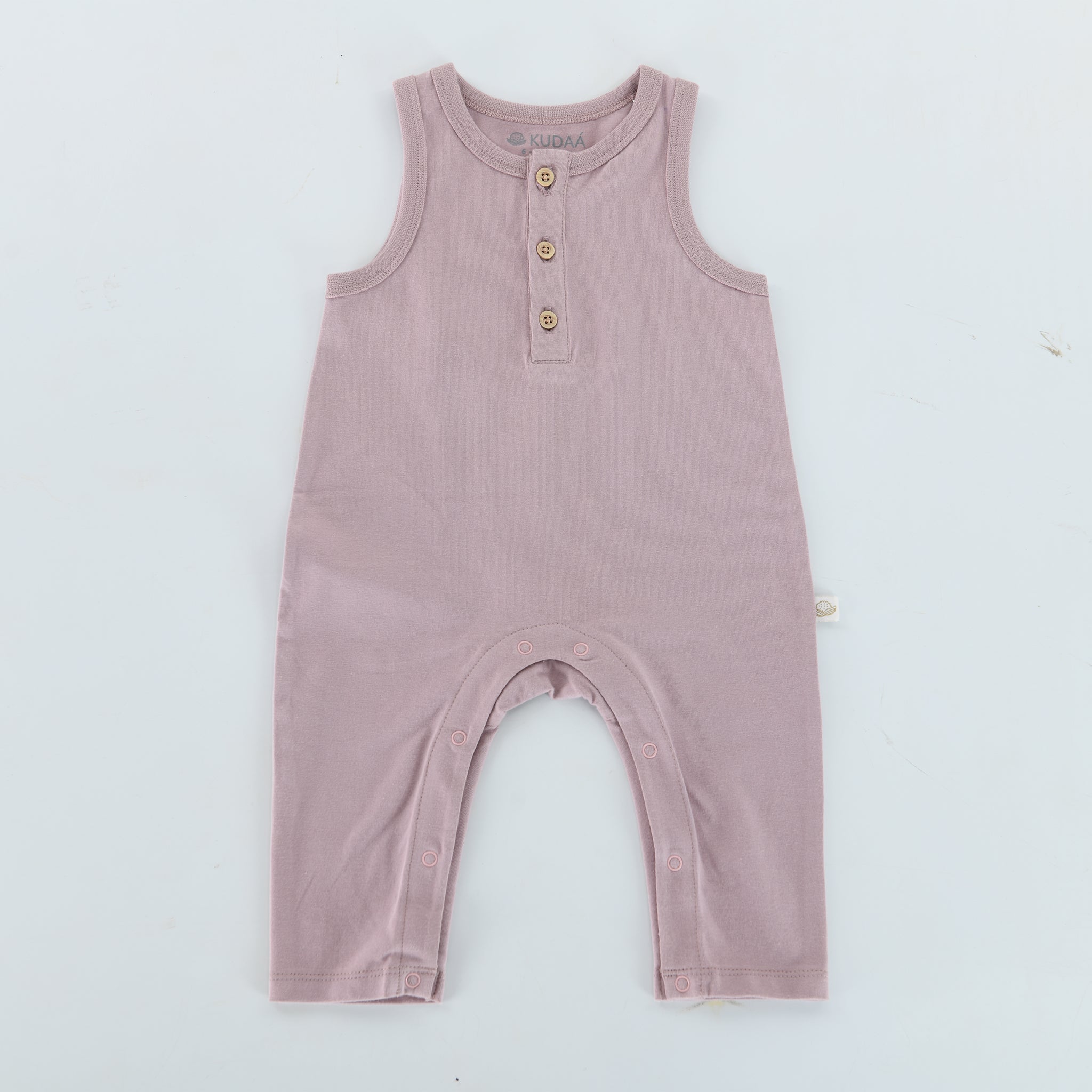 Organic Button Tank Jumpsuit for Women - Comfortable Wood Rose Romper | Perfect for Summer Outfits, Beach Vacations and Casual Wear