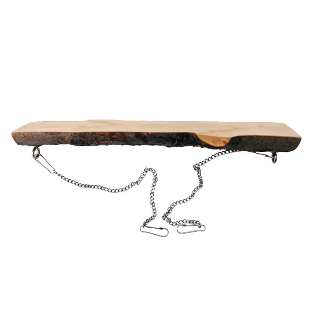 Natural Wooden Bird Swing for Parrots - Safe & Fun Cage Toy for Parakeets, Cockatoos, Cockatiels, Conures, Lovebirds, Canaries & Small Macaws | Perfect for Playtime, Exercise & Mental Stimulation in Bird Cages