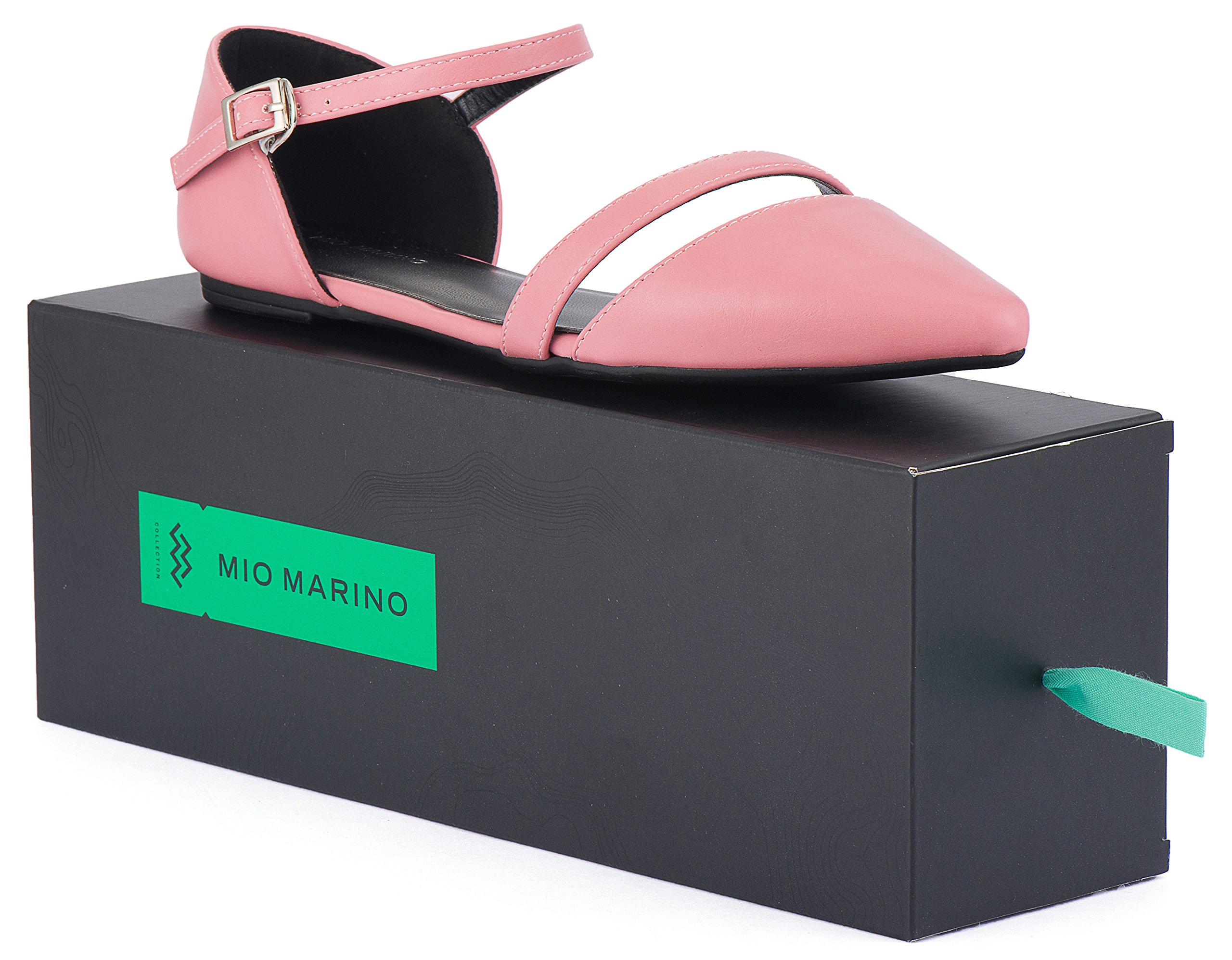 Mio Marino Women's Pointed Toe Ballet Flats - Comfortable Dress Shoes for Work & Evening Wear | Perfect for Office, Wedding & Special Occasions