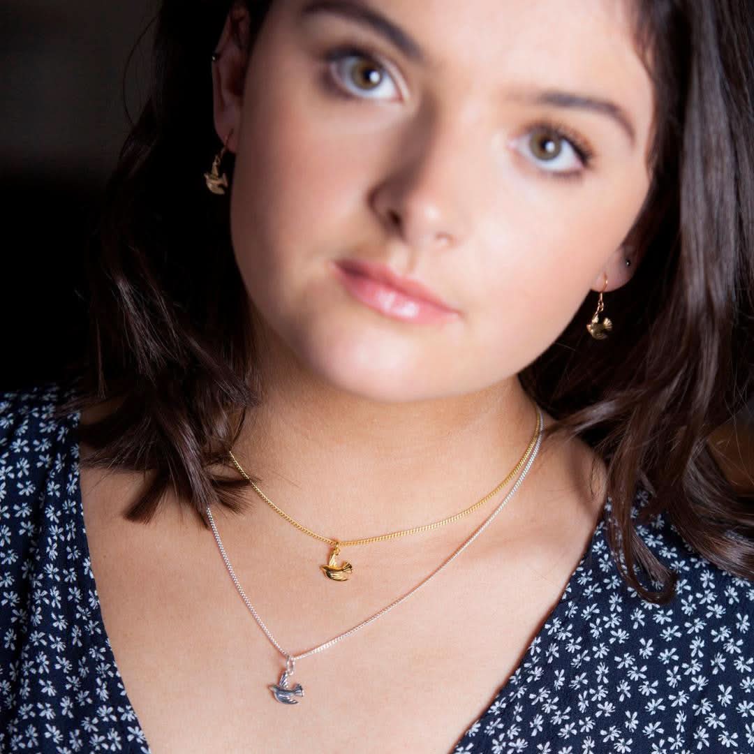 Rose Gold Bird Pendant Necklace - Elegant Jewelry for Women, Gift for Her | Perfect for Valentine's Day, Anniversary & Special Occasions