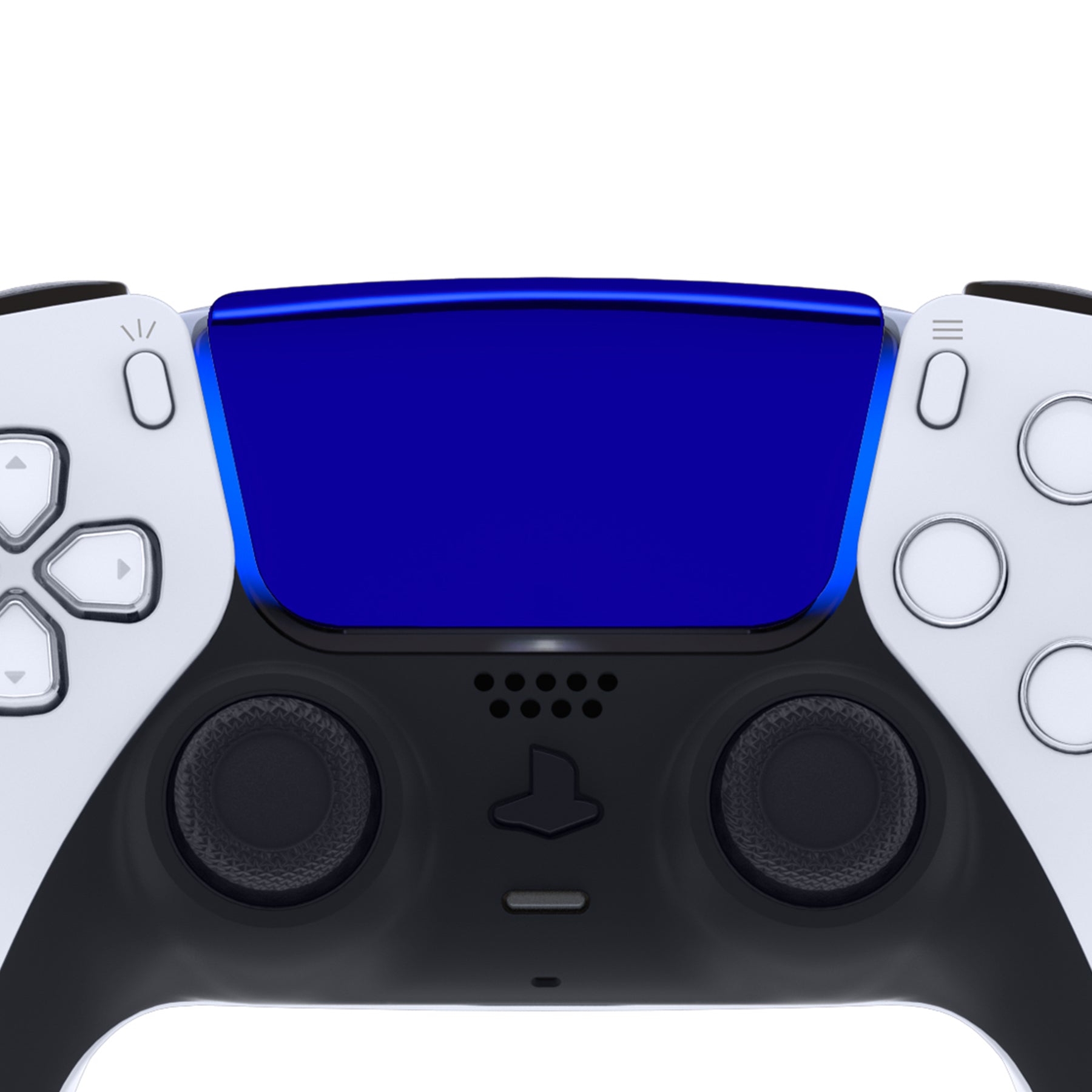 eXtremeRate Custom Touchpad Cover for PS5 Controller BDM-010/020/030/040/050 - Chrome Blue | Replacement Part for Enhanced Gaming Experience | Perfect for Competitive Gaming & Long Play Sessions