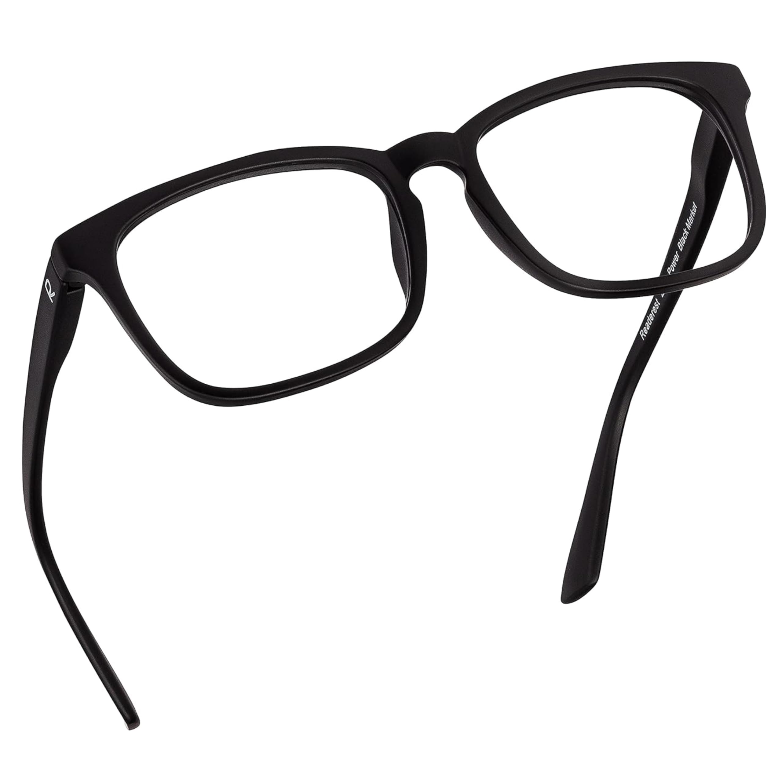 Blue Light Blocking Reading Glasses 2.00 Magnification - Anti Glare Computer Eyewear for Men & Women with UV Protection & Thin Reflective Lens - Reduce Eye Strain for Office Work, Gaming & Screen Time (Black)