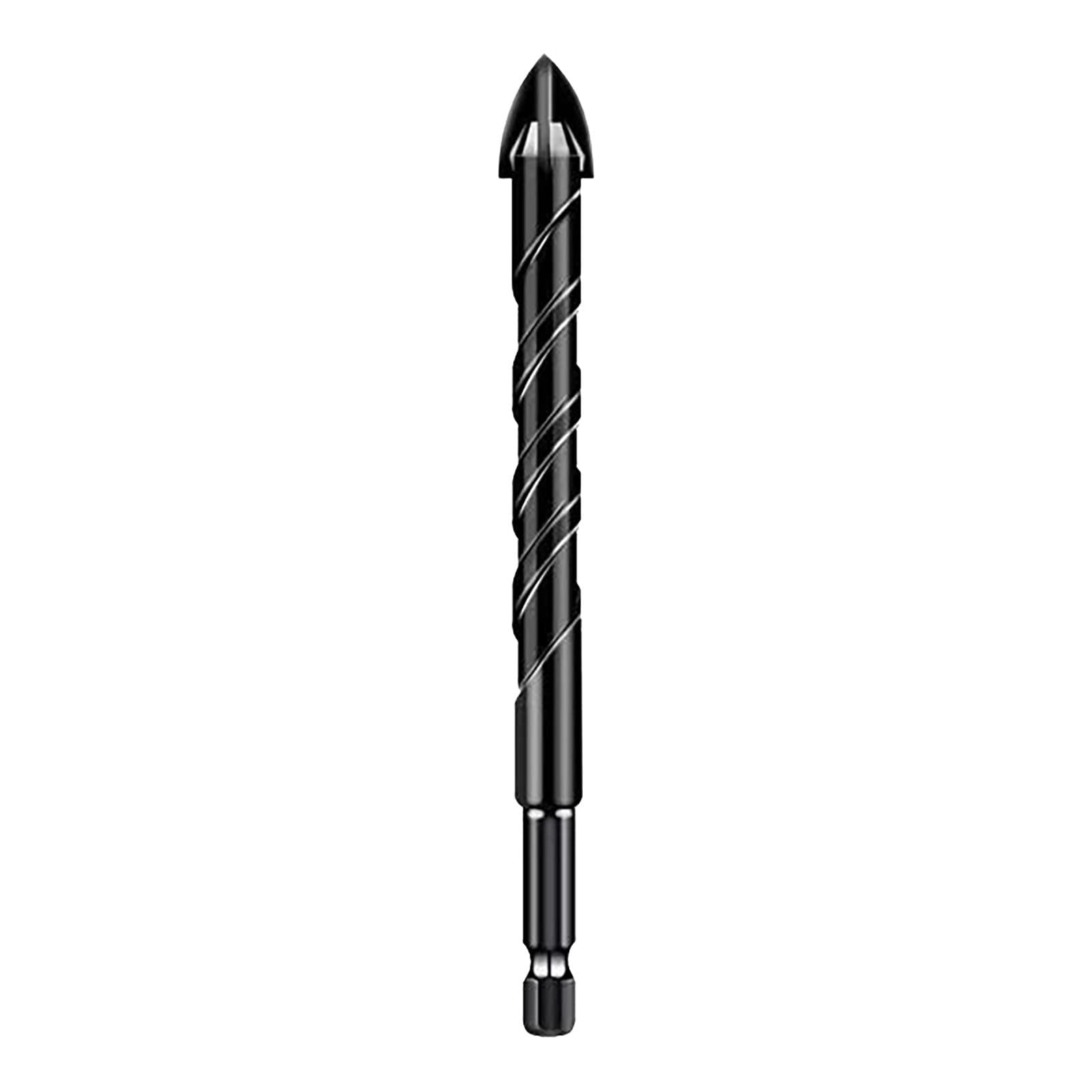 2XEFqF Cross Four Blade Drill Bit - Hexagonal Handle for Ceramic Tile, Brick Wall, Cement - Perfect for Home Renovation & DIY Projects