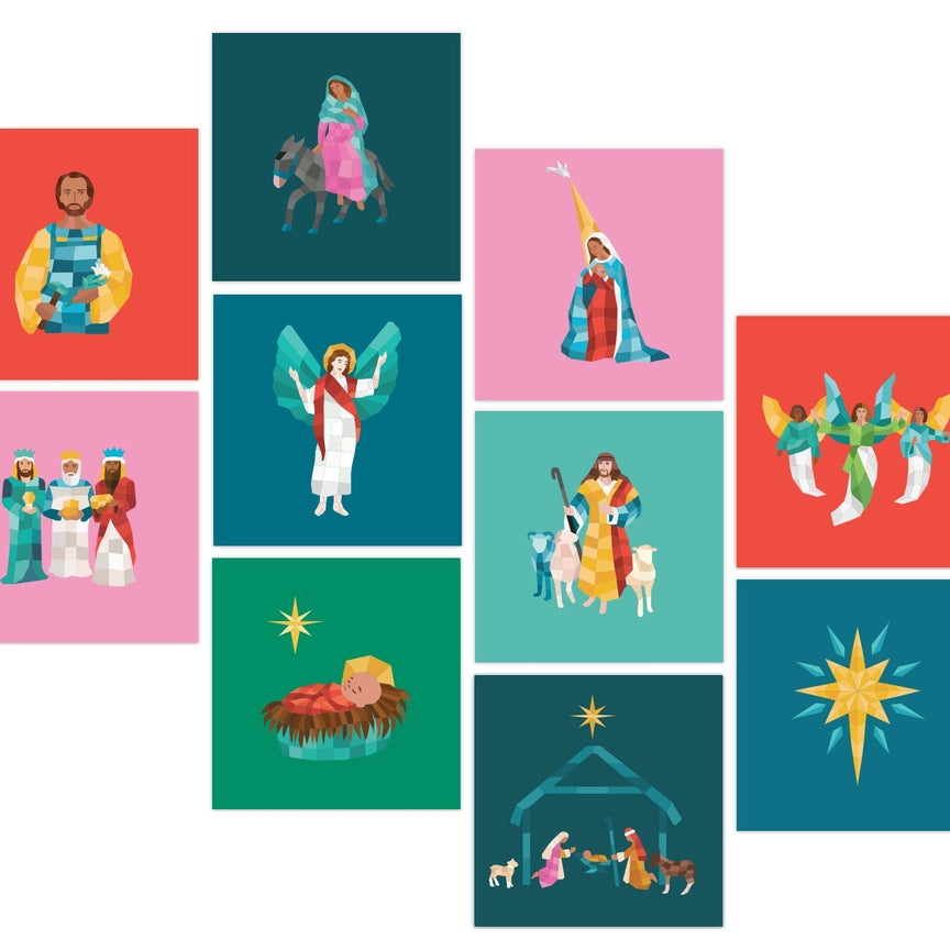 Pray By Sticker Christmas Activity Book for Kids - Fun Holiday Crafts, Bible Stories & Sticker Scenes - Perfect for Family Bonding, Sunday School & Christmas Gifts