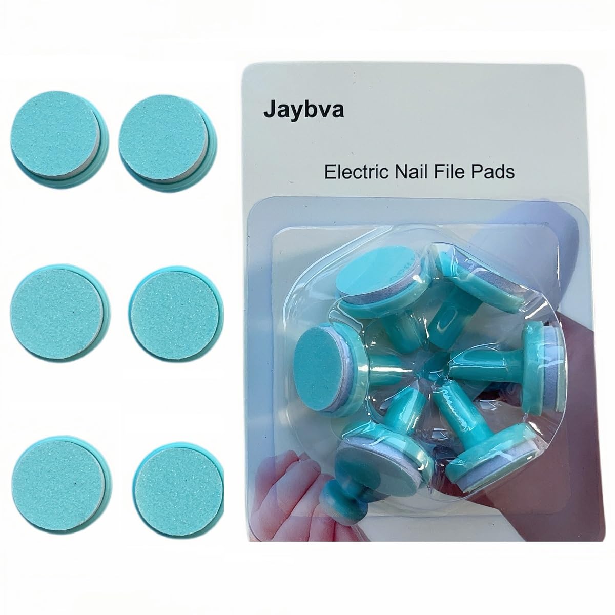 Baby Nail Trimmer Replacement Pads - 6PCS Grinding Heads & Polish Discs for Electric Nail File Clippers - Safe Nail Cutter Kit for Kids 6 Months+ - Perfect for Gentle At-Home Baby Manicures & Toddler Nail Care