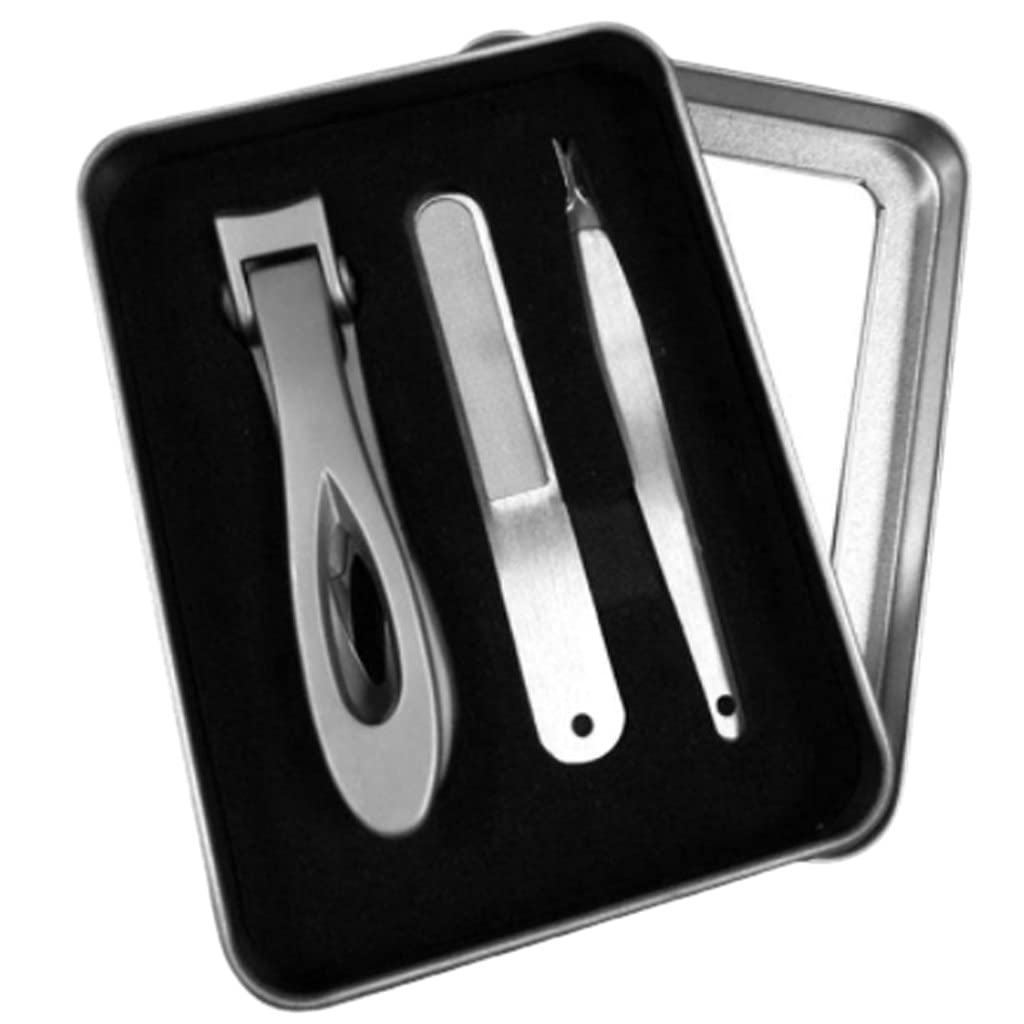 Professional Stainless Steel Manicure Set - Lightweight Nail Clippers Kit for Adults & Kids (Silver) | Easy to Carry, Safe Nursing Care | Perfect for Travel, Home Use & Salon Professionals