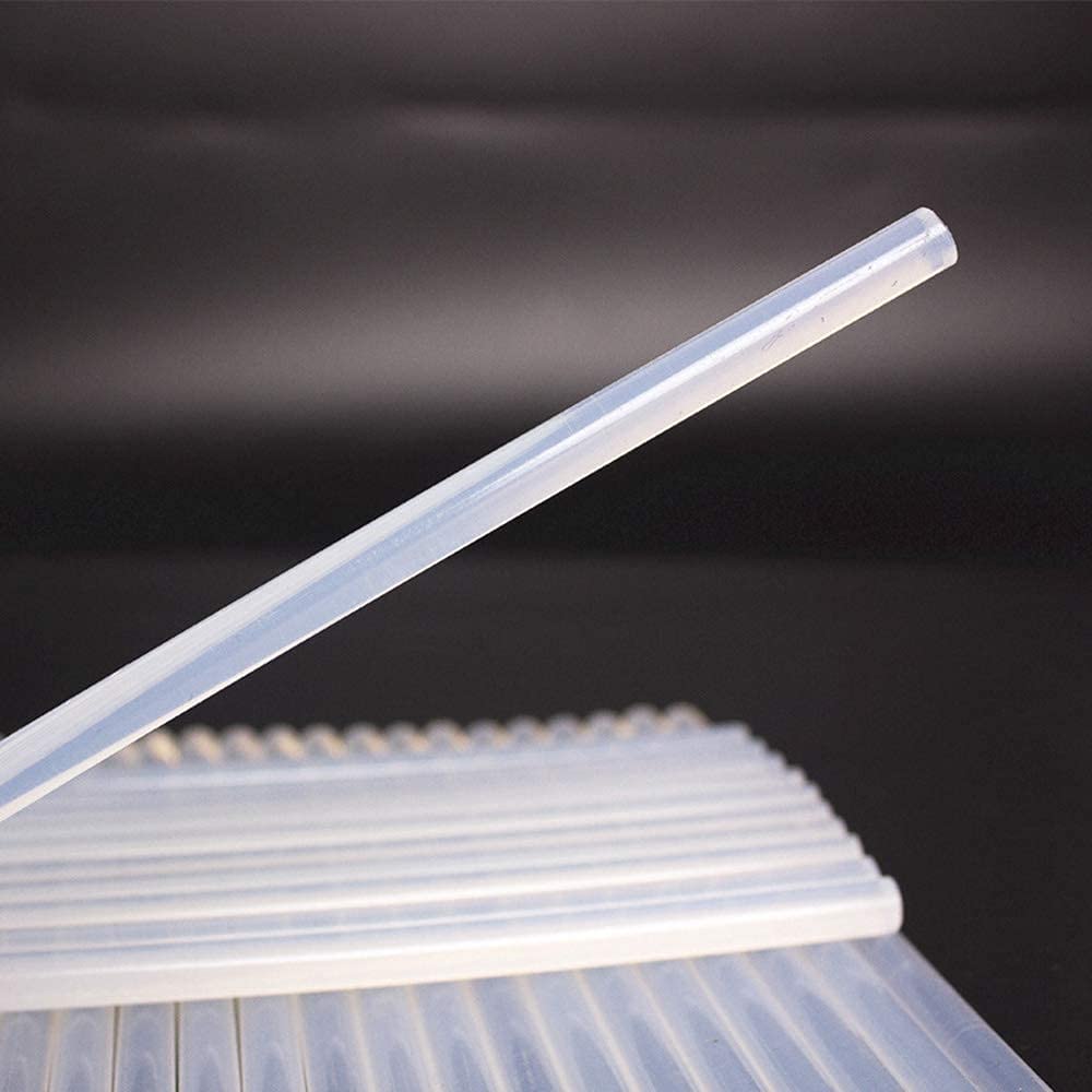 CLAPONE 20 Pcs Clear Hot Melt Glue Sticks for 20W Mini Glue Gun - No Stringing Adhesive for Arts, Crafts & DIY Projects - Perfect for Scrapbooking, Home Decor, School Projects & EVA Foam Bonding