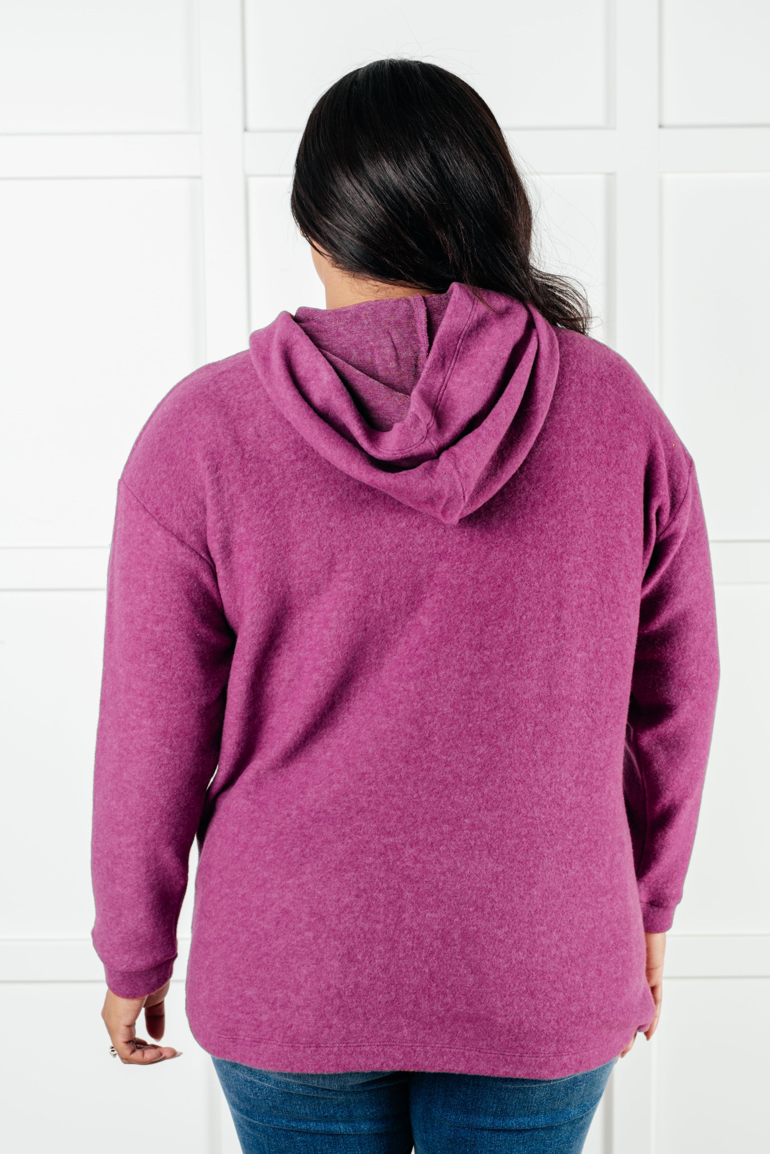 Best Light Plum Hooded Pullover for Women | Cozy Fleece Sweatshirt for Casual Wear & Outdoor Activities