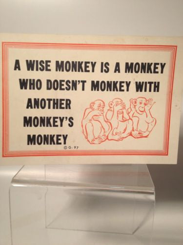 Vintage Giant Postcard - Funny & Unique Oversized Greeting Card for Home Decor, Parties & Gifts