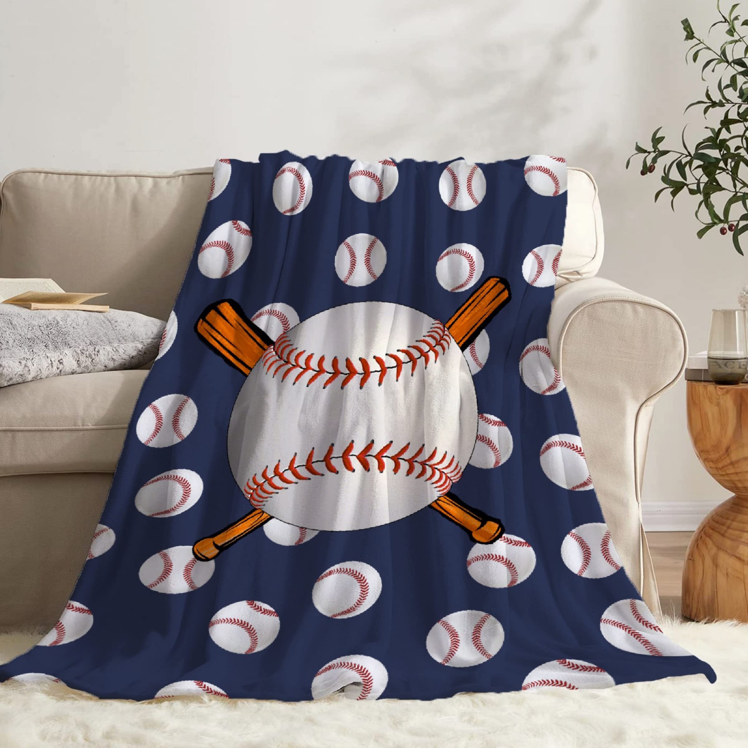 Soft & Cozy Lightweight Baseball Blanket - 50