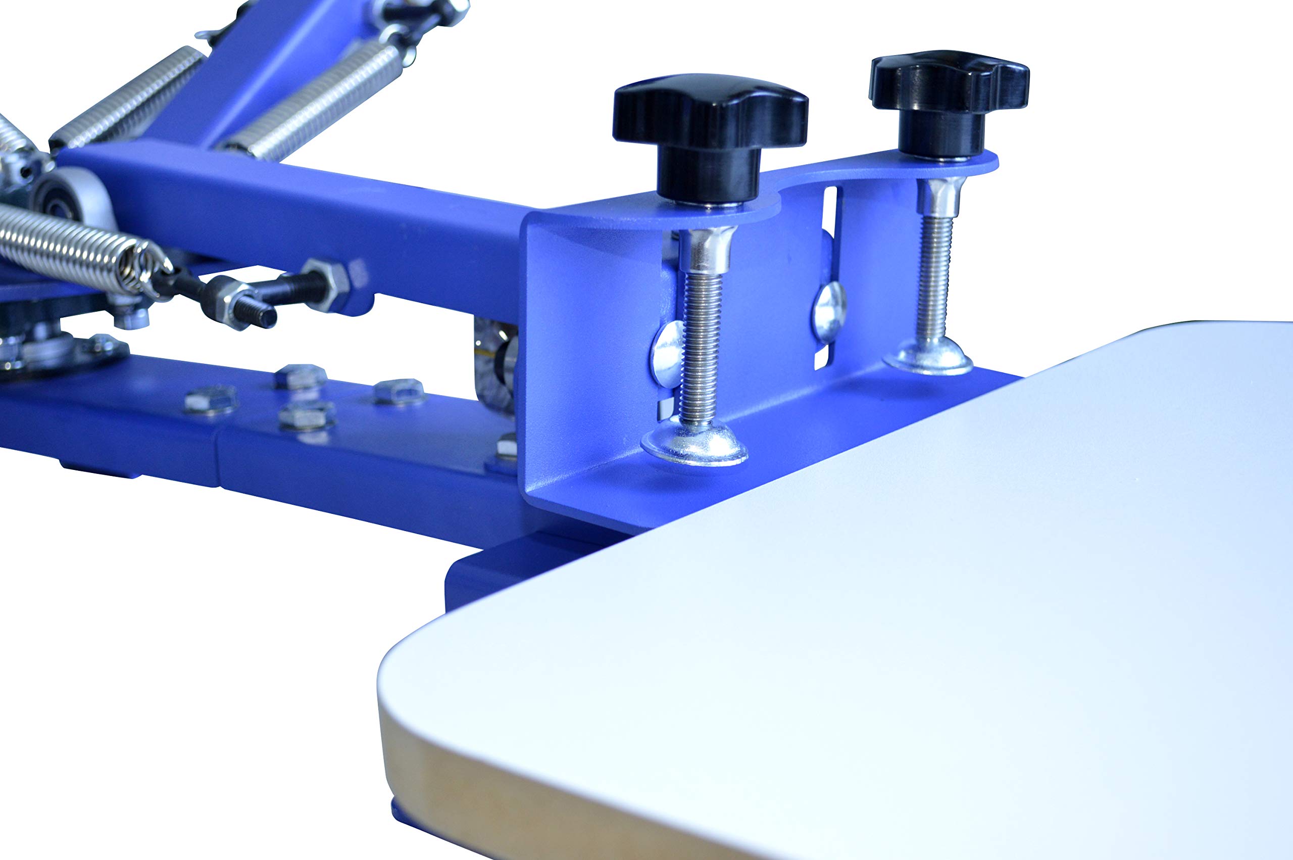 INTBUYING 4-Color 1-Station Screen Printing Press Machine with Stand - Professional T-Shirt Printing Equipment for DIY, Small Business & Custom Apparel Design