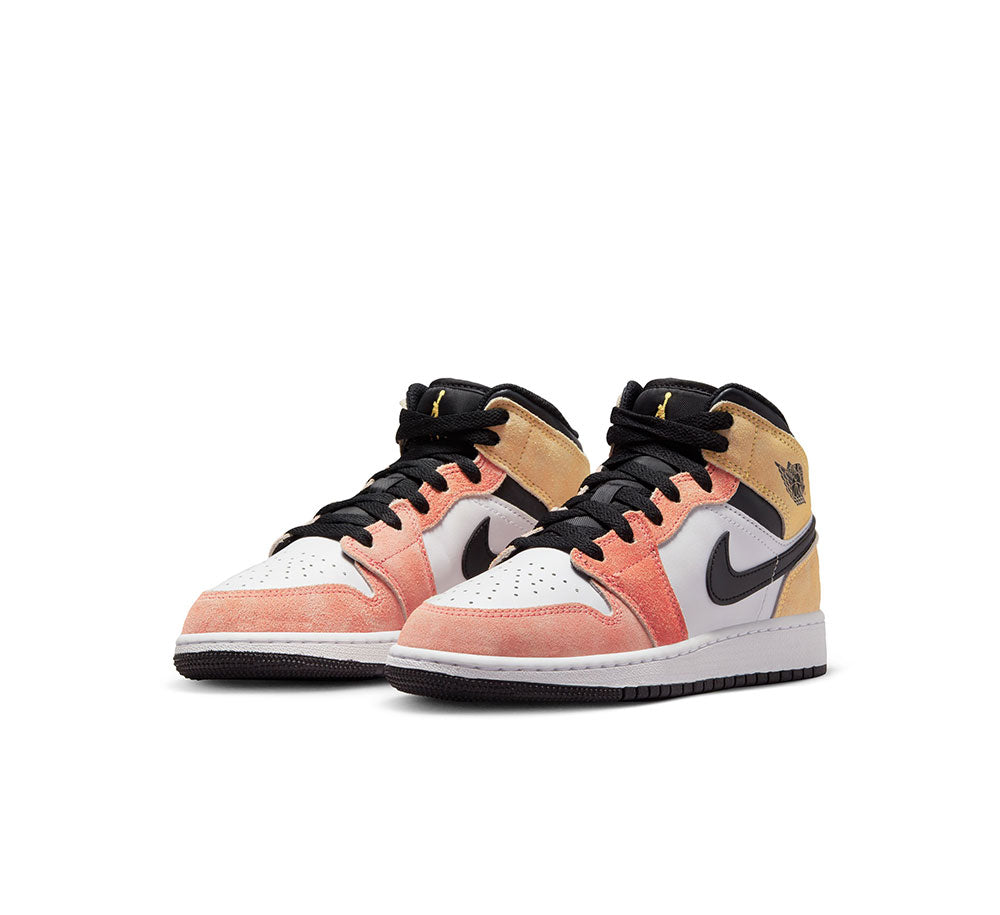 AIR JORDAN 1 MID SE (GS) Basketball Shoes for Kids - Comfortable Sneakers for School, Sports & Casual Wear