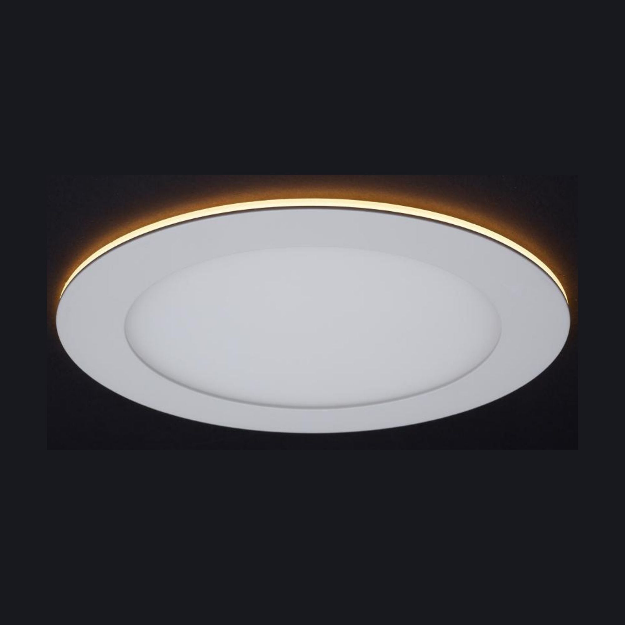 6 Inch LED Recessed Downlight with Night Light - 1000 Lumens, Adjustable Color Temperature (2700K-5000K), White Round Trim - Perfect for Bedrooms, Kitchens, and Hallways