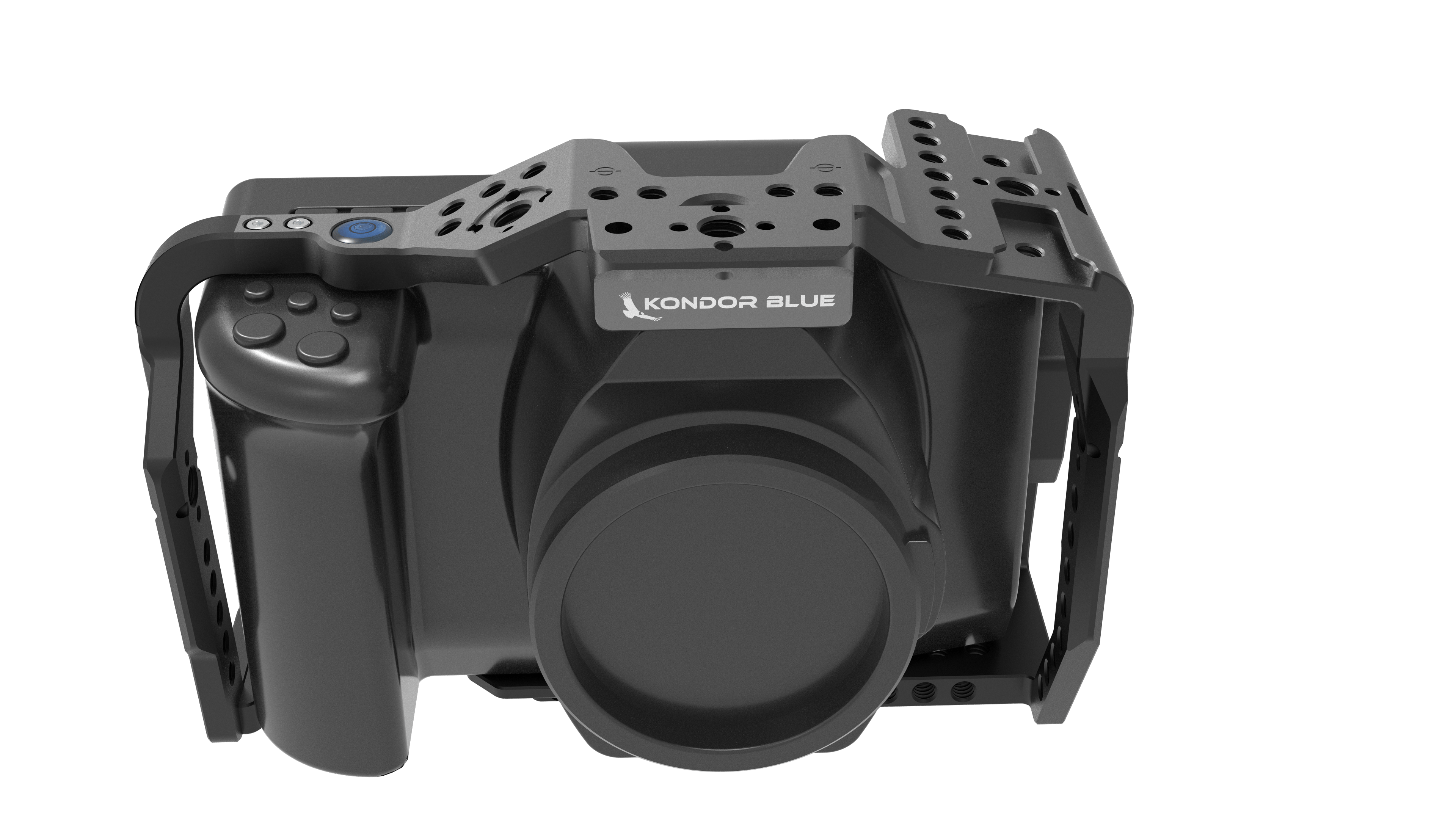 Kondor Blue Blackmagic Pocket 6K Pro Cage - Durable Aluminum Camera Cage for BMPCC 6K Pro (Black) - Perfect for Filmmaking, Vlogging & Professional Video Production