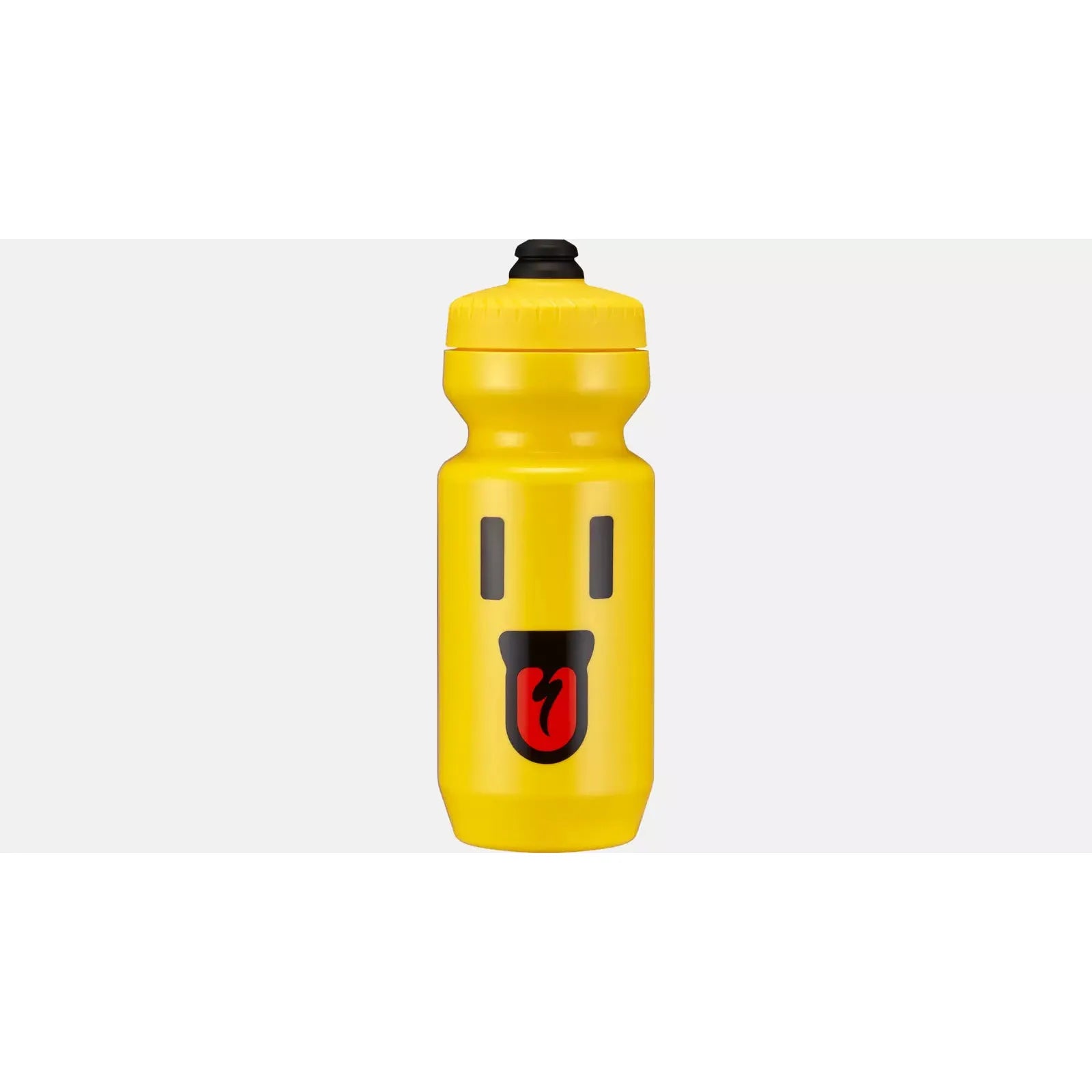 Specialized Purist MoFlo 22oz Water Bottle - BPA-Free Leakproof Cycling Water Bottle with Globe Bikes Mascot Pluggy in Yellow - Perfect for Road Biking, Mountain Biking & Outdoor Sports