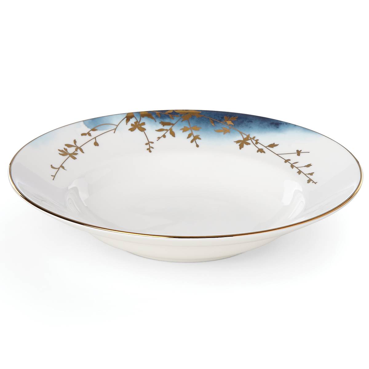 Highgrove Park Rimmed Bowl - Elegant Ceramic Serving Bowl for Salads, Pasta & Desserts | Perfect for Dining, Entertaining & Home Decor