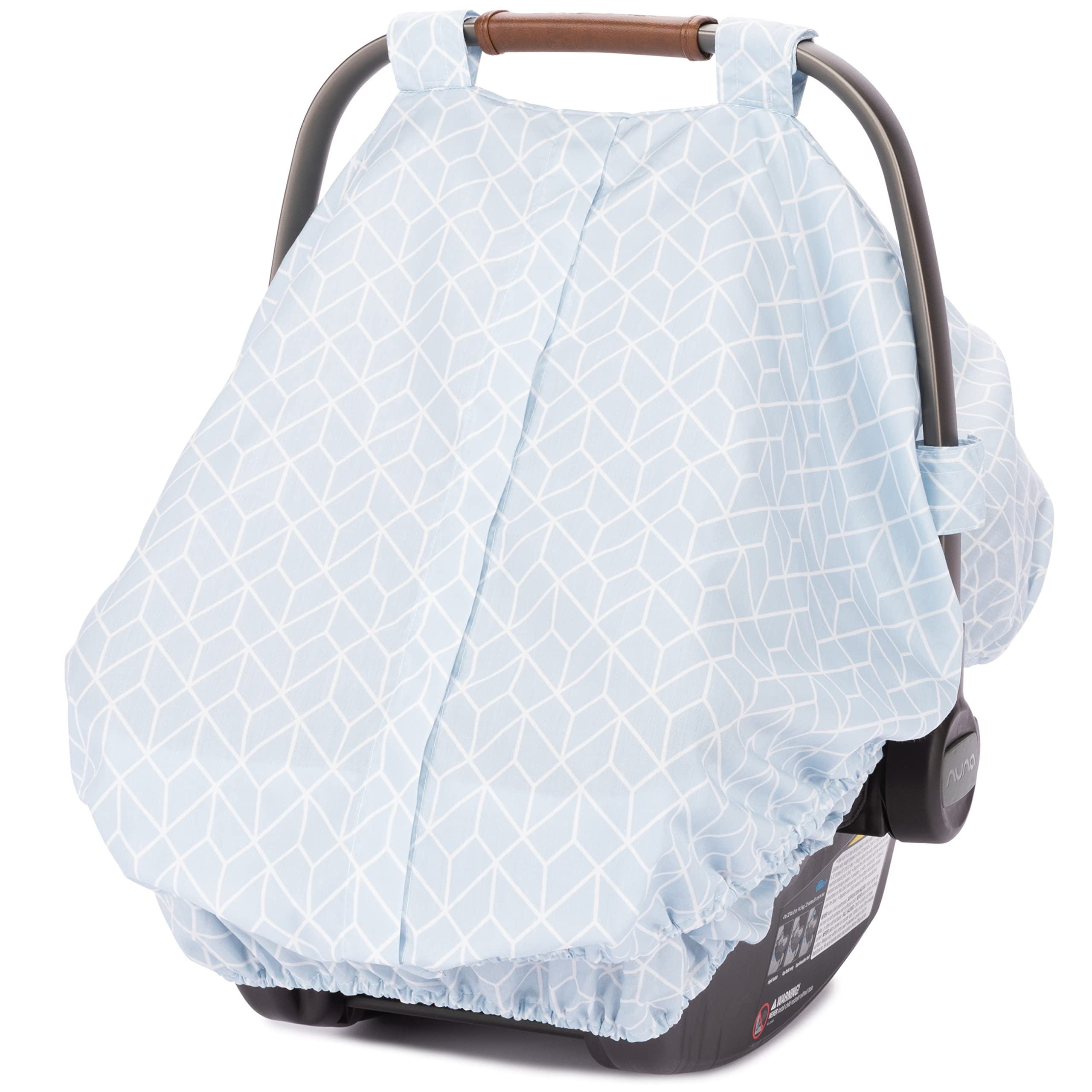 Diono Universal Infant Car Seat Cover - Adjustable, Breathable Baby Canopy with Insect Net for All Weather Protection (Blue) | Perfect for Strollers, Travel & Outdoor Adventures