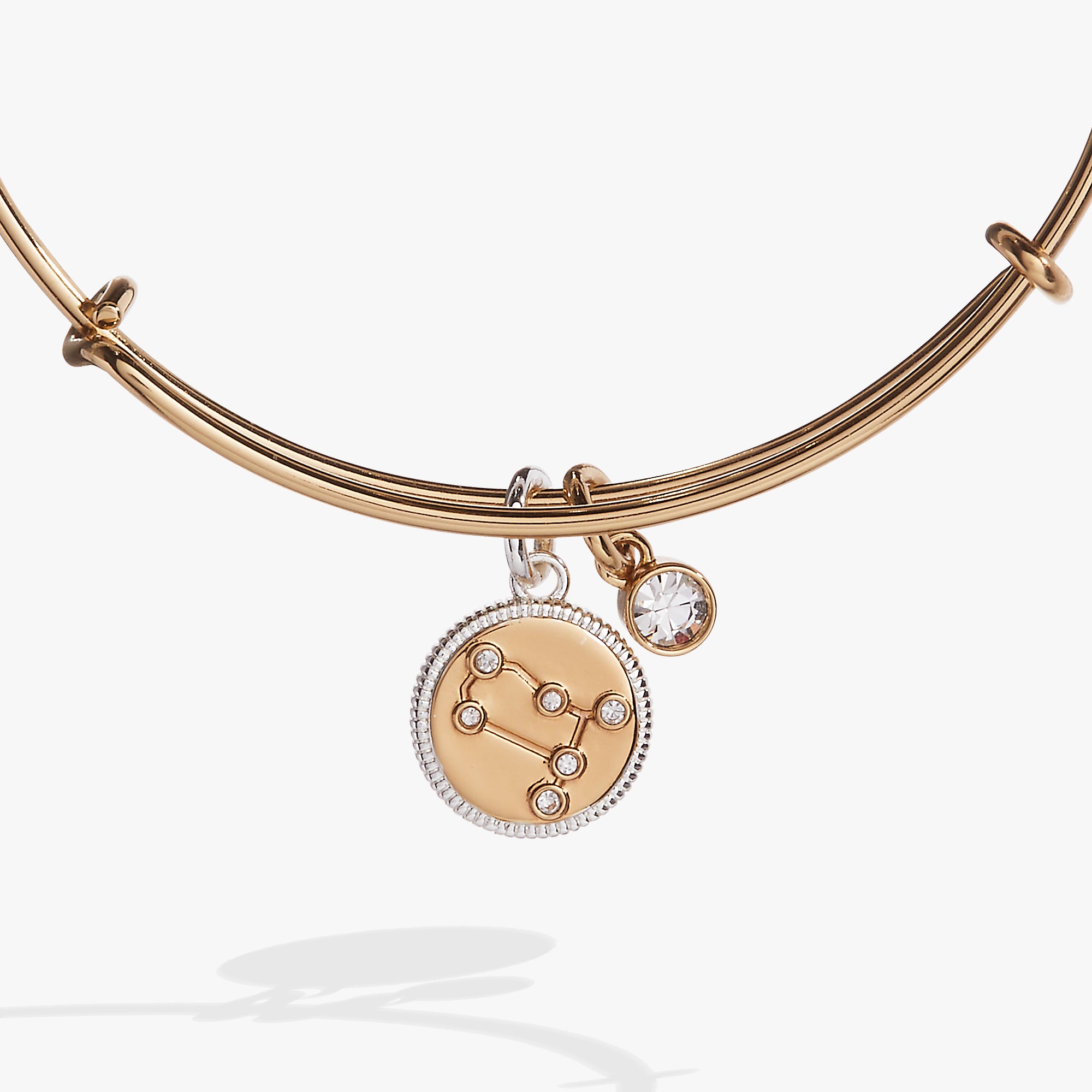 Gemini Zodiac Charm Bangle - Sterling Silver Adjustable Bracelet for Women - Perfect Birthday Gift & Daily Wear Jewelry