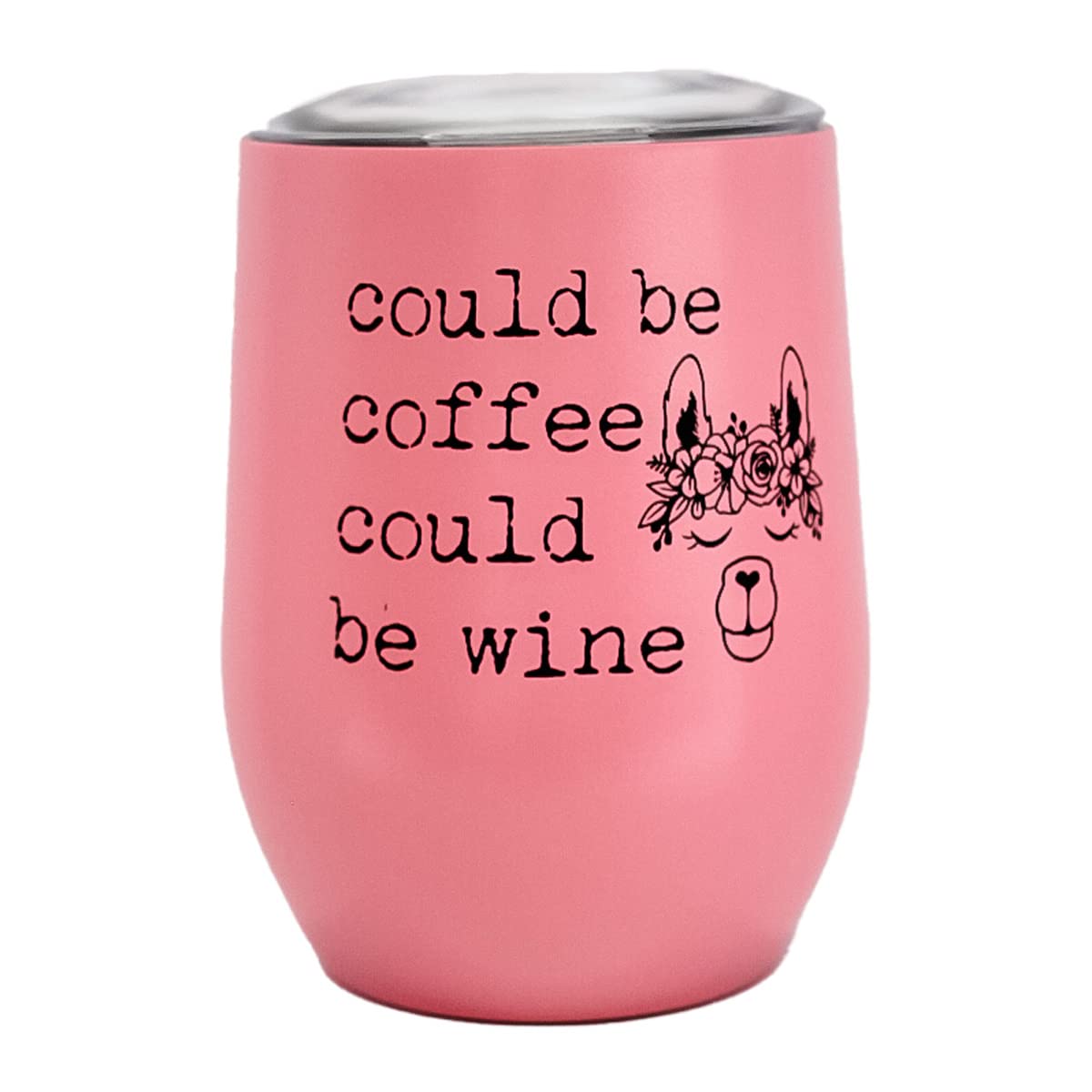 Moonlight Makers Double Insulated Stainless Steel Tumbler - 12oz Leakproof Travel Mug for Coffee or Wine, BPA Free Funny Wine Tumbler & Coffee Cup for Women - Perfect for Office, Commuting & Outdoor Adventures