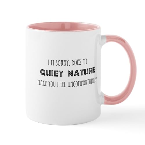 White/Pink Inside - Quiet Nature Mug