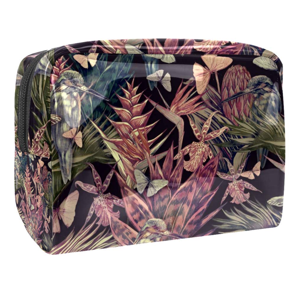 Portable Waterproof Makeup Bag for Women - Travel Cosmetic Organizer with Zipper, Cactus Design Toiletry Pouch - Perfect for Gym, Vacation & Daily Storage