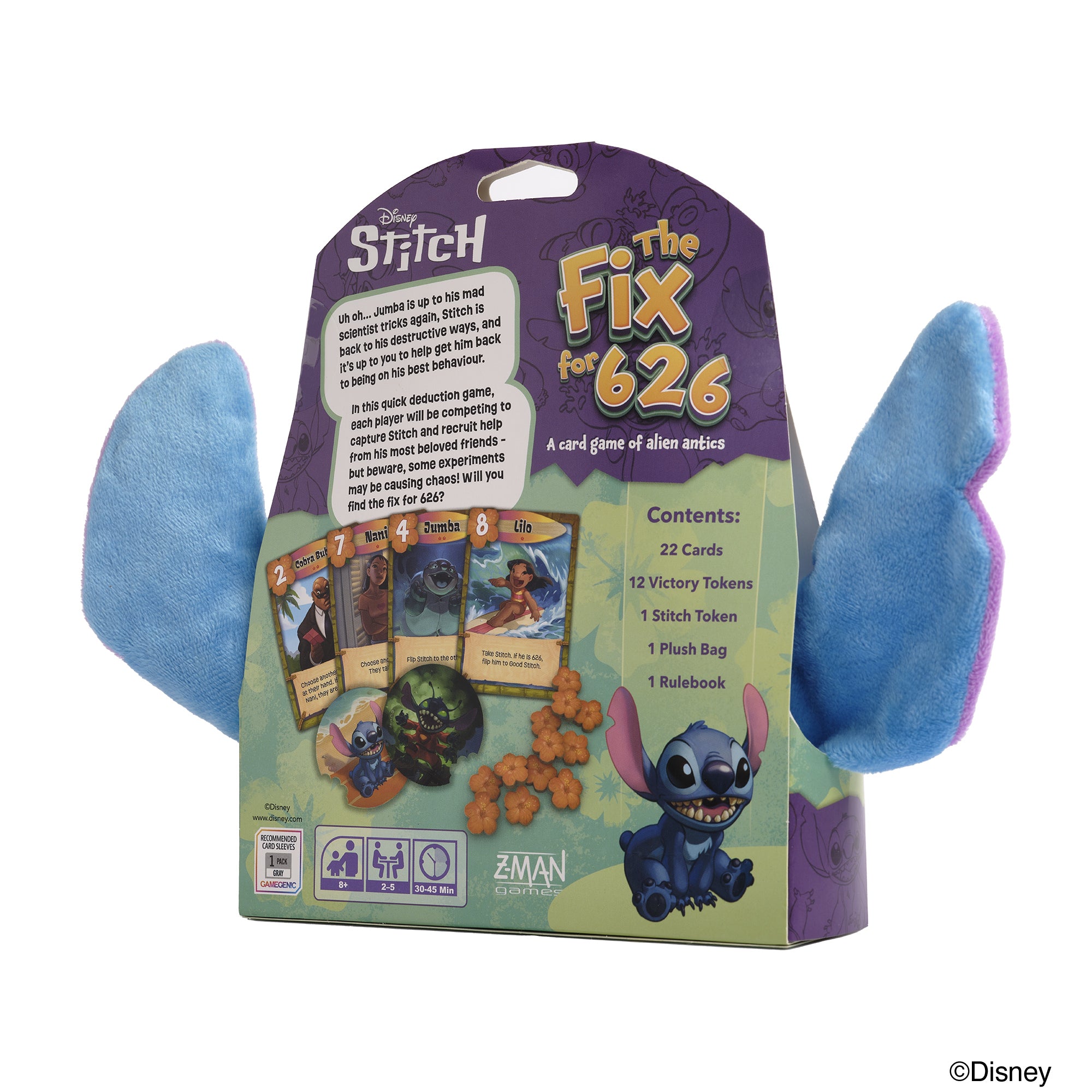 Disney Stitch Plush Toy - The Fix for 626 Cute Kawaii Stuffed Animal - Perfect for Kids Gifts, Birthday Parties & Disney Collectors