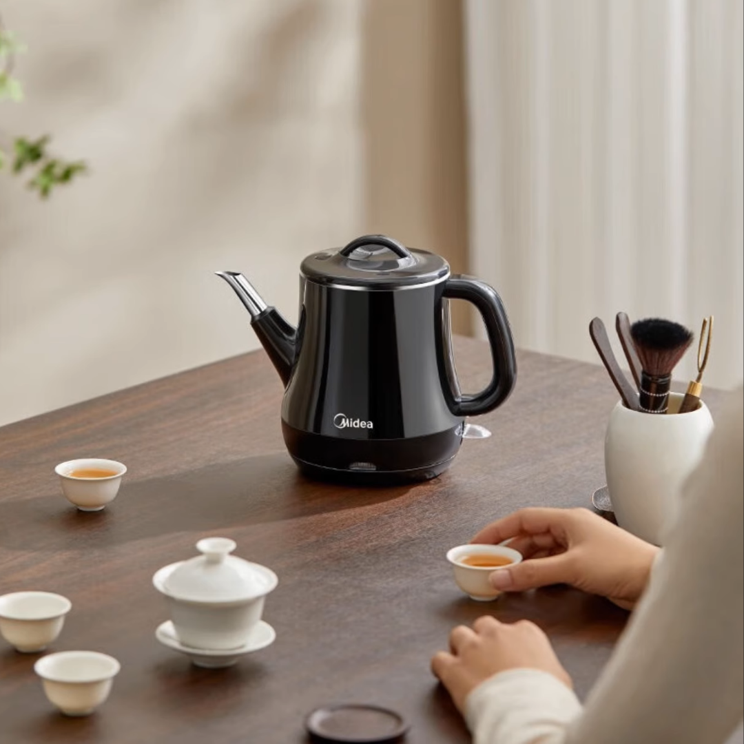 Midea 600ml Electric Tea Kettle - Fast Boiling, Auto Shut-Off & BPA-Free for Home, Office or Dorm - Perfect for Tea, Coffee & Instant Meals