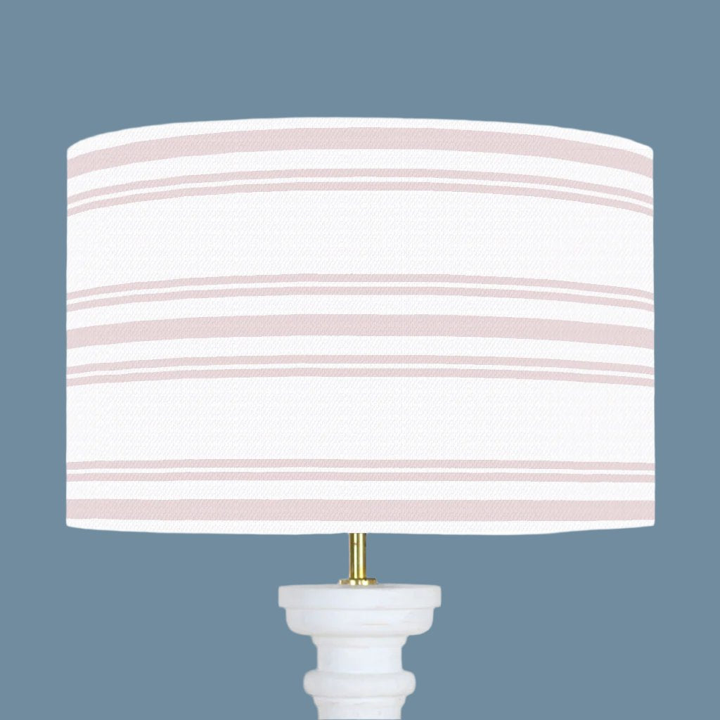 Dorset Stripe Linen Lampshade - Elegant Handmade Fabric Lamp Shade for Bedroom, Living Room & Nursery Decor - Perfect for Table Lamps, Floor Lamps & Pendant Lighting