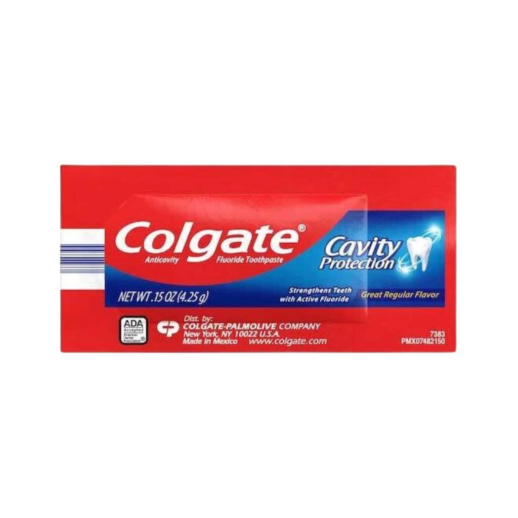 Colgate Toothpaste Sachets - Fresh Mint Flavor (50 Pack) | Travel Size, Sample Size & On-the-Go Oral Care | Perfect for Travel, Hotels, Offices, and Emergency Kits