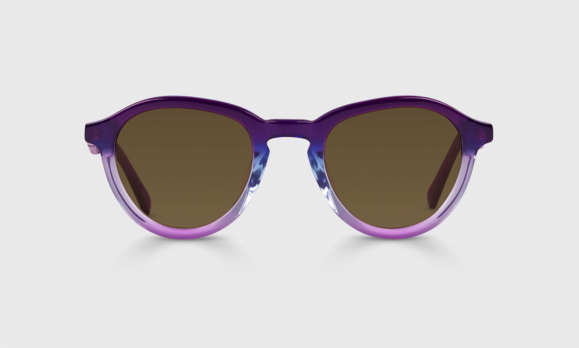 Blue and Violet Prismatic Eyeglasses - Public Eye Color 15 with Stylish Front & Temples | Perfect for Fashion, Cosplay, and Everyday Wear