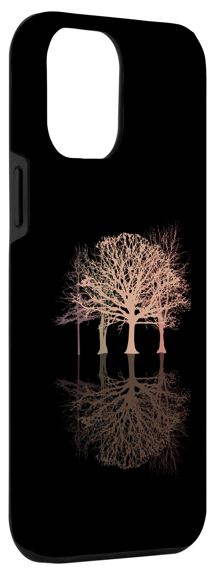 iPhone 12 Pro Max Case with Nature Design - Wildlife Forest & Tree Reflection Protective Cover for Outdoor Adventures, Hiking & Travel