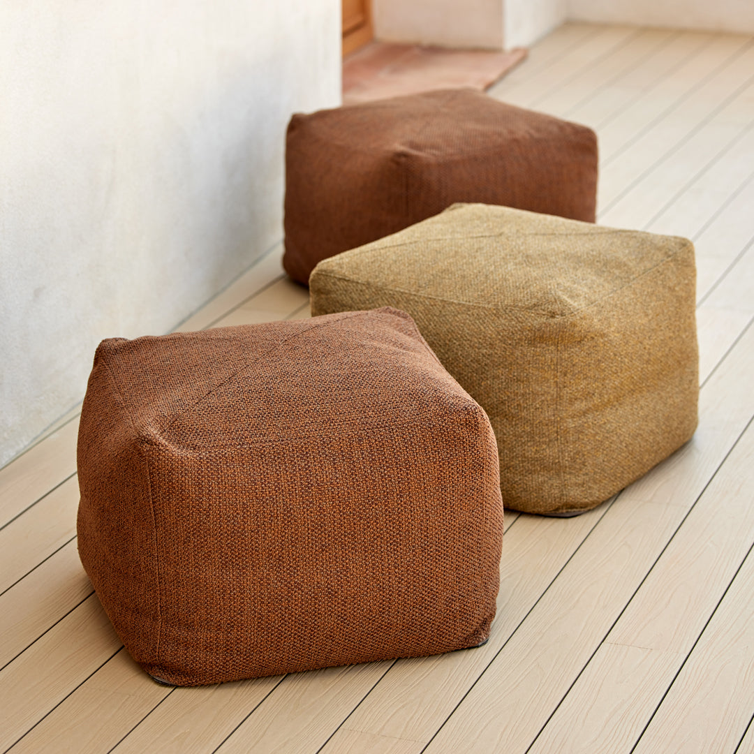 Divine Outdoor Footstool - Waterproof & Durable Patio Ottoman for Garden, Poolside, and Backyard Relaxation - Perfect for Lounging, Reading, and Sunbathing