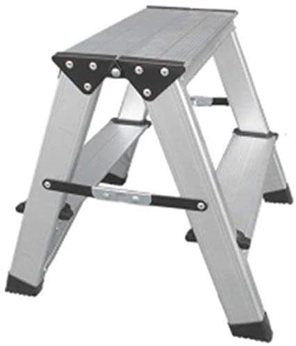 ROLTIN Heavy Duty Aluminum Folding Step Stool - Dual Purpose Footstool & Ladder Chair for Outdoor & Home Use - Perfect for Gardening, Garage, Kitchen, and Bathroom Access