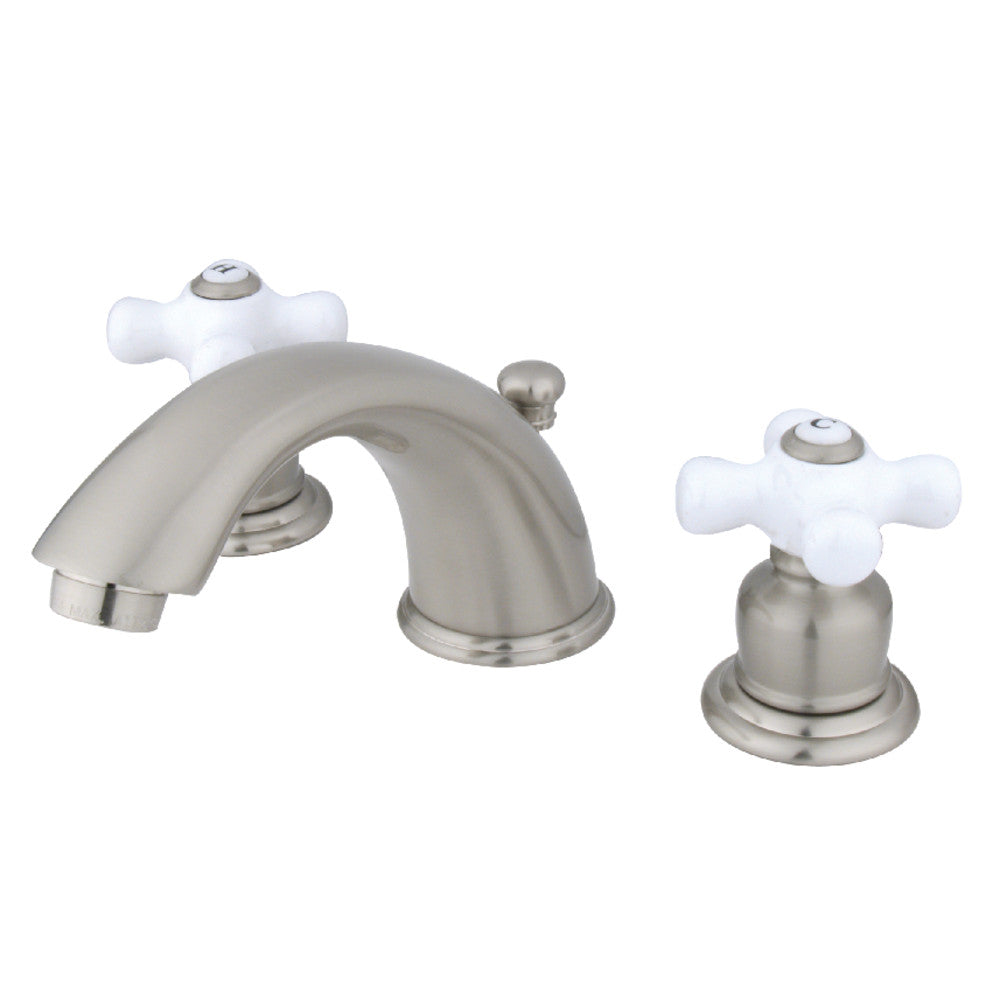 Kingston Brass GKB965PX Widespread Bathroom Faucet - 8 Inch Centerset, Oil Rubbed Bronze Finish, High Arc Spout - Perfect for Modern Bathroom Vanities and Sinks