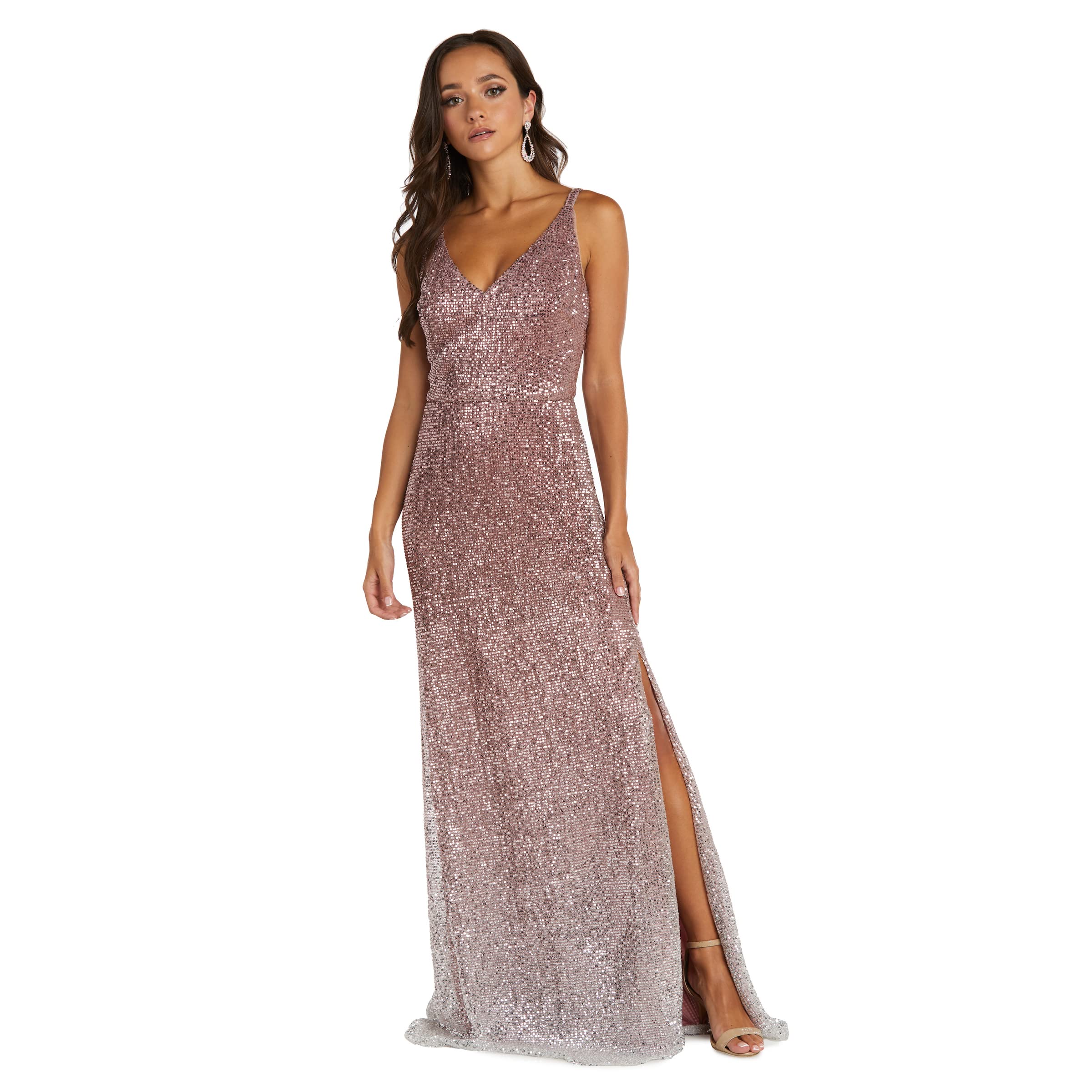 Nightway Women's Elegant Cocktail Dress - Sexy Long Sleeve Formal Gown for Evening Parties, Prom, Weddings & Special Occasions