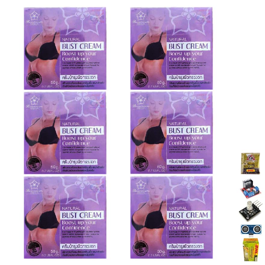 100% Natural Herbal Banchomnard Bust Cream for Moisture & Smooth Skin - 50g/Box (Set of 6) | Enhance Skin Elasticity & Firmness | Perfect for Nighttime Skincare Routine & Bust Care - Beautygoodshop