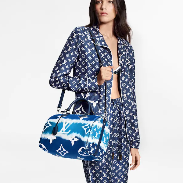 Authentic Louis Vuitton Escale Speedy Bandouliere 30 Handbag in Blue - Luxury Crossbody Bag for Women, Perfect for Travel, Work & Everyday Use