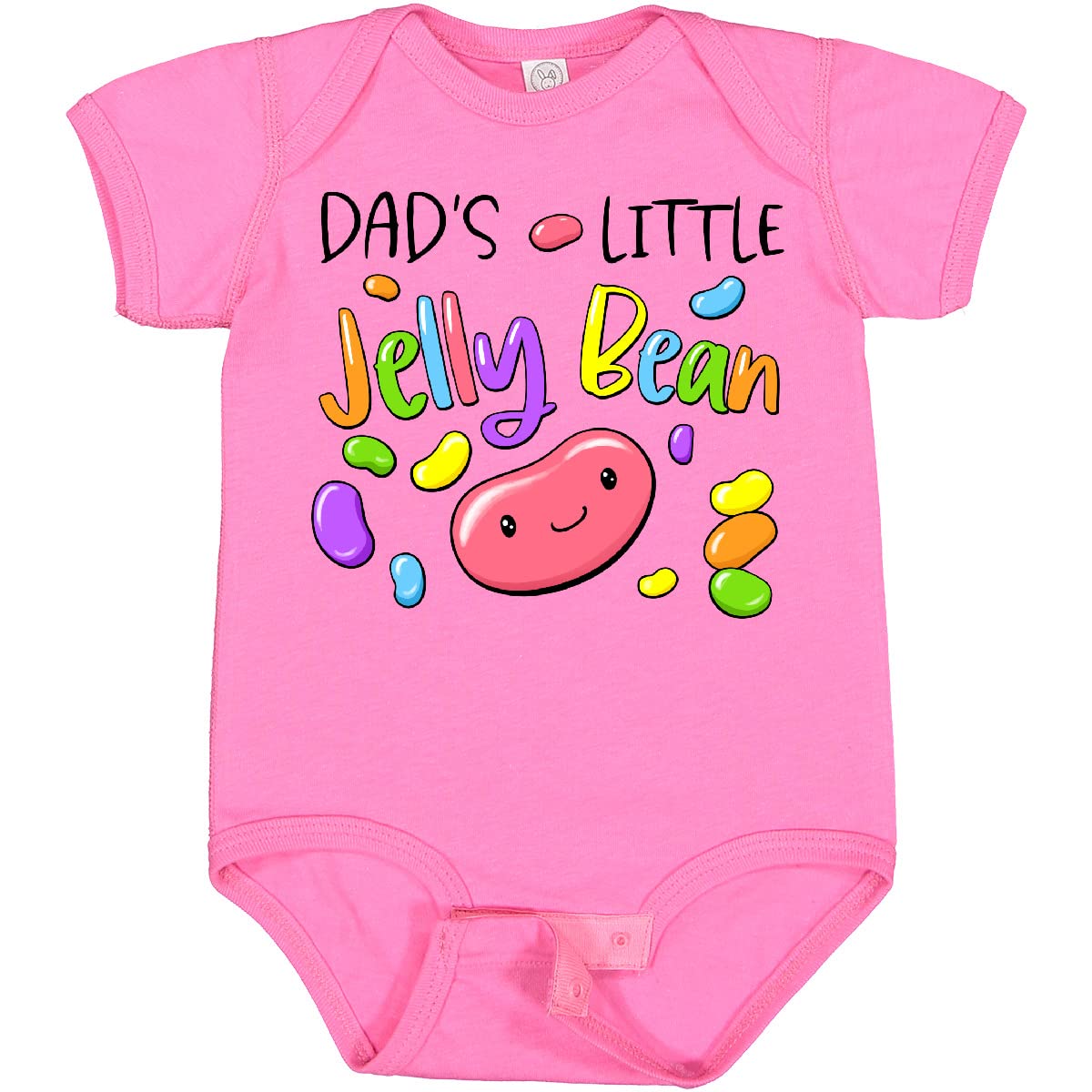 Inktastic Dads' Little Jellybean Cute Easter Candy Baby Bodysuit - Adorable Infant Onesie for Easter Gifts, Newborn Photo Shoots & Family Celebrations
