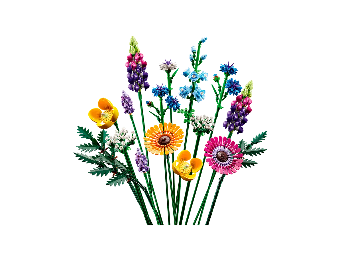 LEGO Botanical Collection Wildflower Bouquet Building Kit - DIY Artificial Flowers for Home Decor, Gift for Adults & Teens - Perfect for Office Desk, Living Room & Wedding Centerpieces