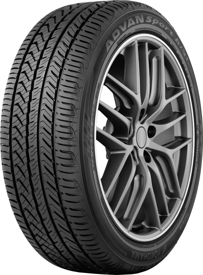 Advan Sport A/S+ 245/45R18 100W High Performance All-Season Tires - Perfect for Sedans, Coupes & Luxury Vehicles - Enhanced Traction & Durability for All Weather Conditions