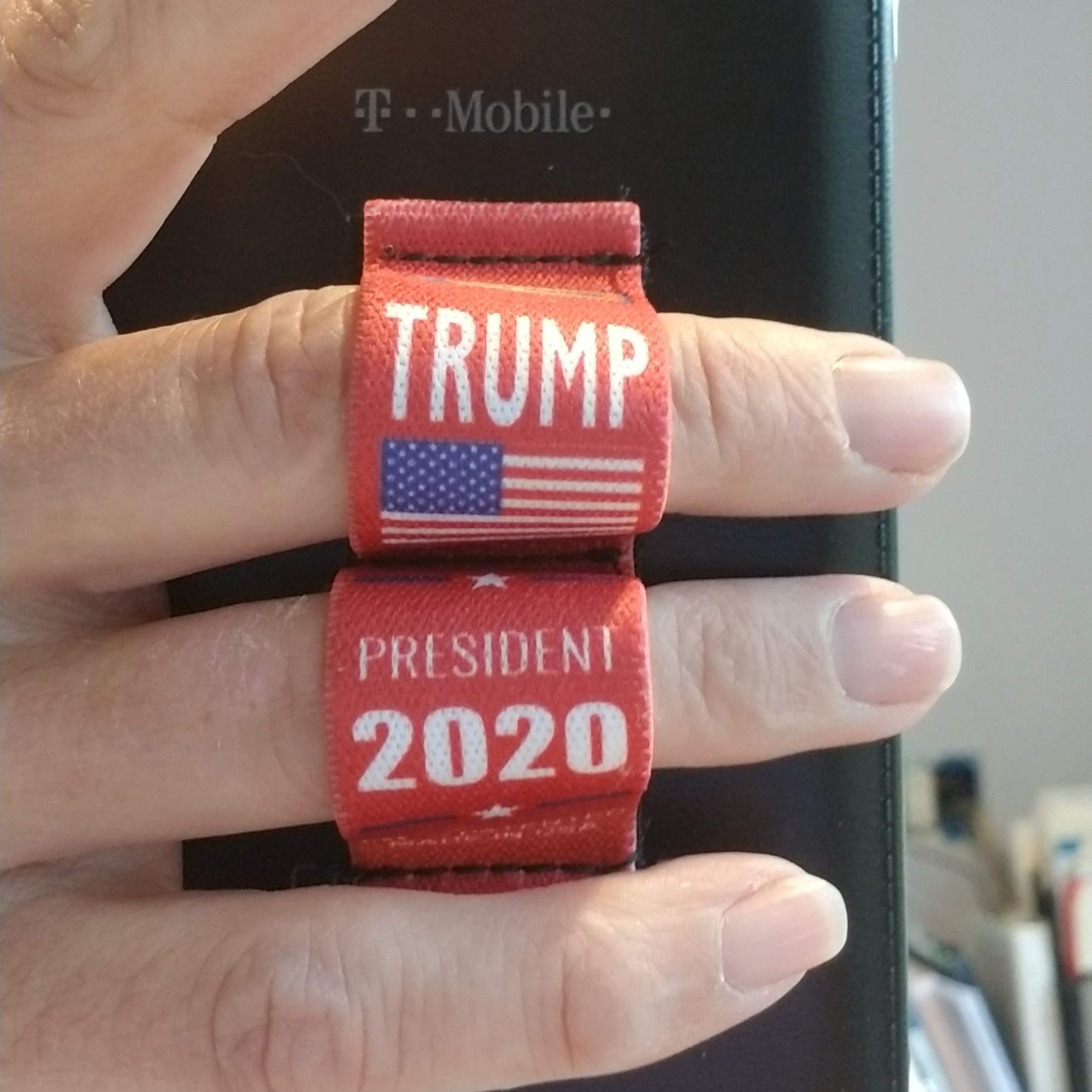 2-Loop Phone Grip - Universal Fit for Most Devices - Donald Trump 2020 Red - Perfect for Campaign Support & Everyday Use